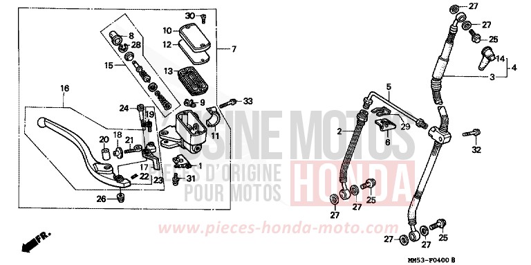 VORDERRADBREMSE von CB1300 Super Bold'or ABS R124B (R124B) von 1987